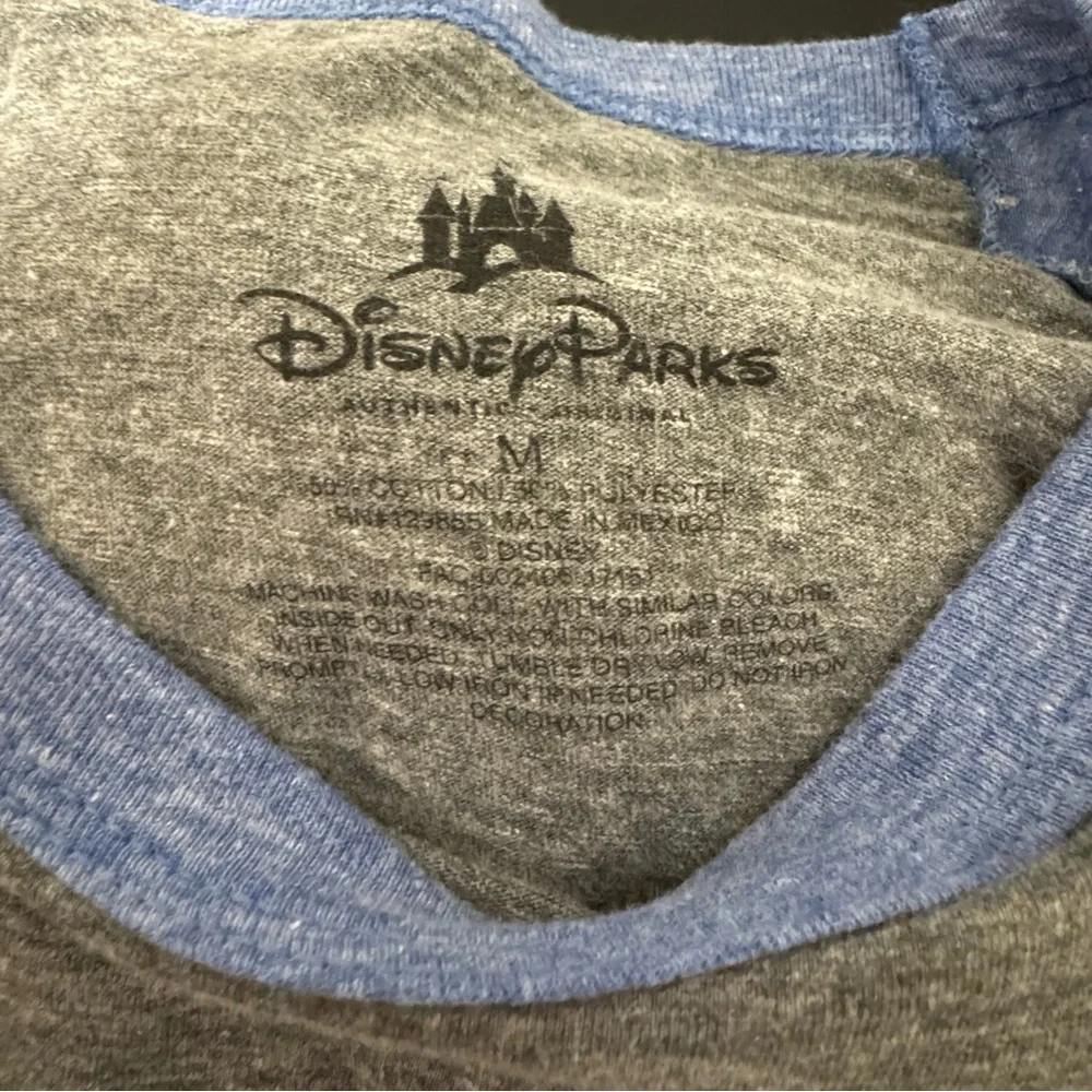 Disney Parks Baseball Tee All Day Every Day Blue Gray Size Medium